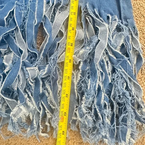 Chic Fringed Denim Flare Jeans - Picture 8 of 8
